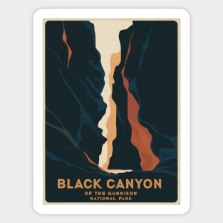 Black Canyon of the Gunnison National Park Vintage Sticker